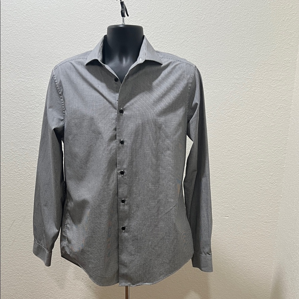 Calvin Klein Gray Casual Button-Down Shirt